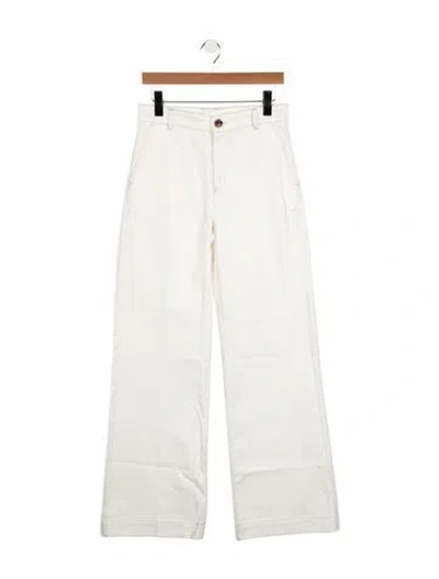 Pre-owned Soeur High-rise Wide Leg Jeans W/ Tags In White