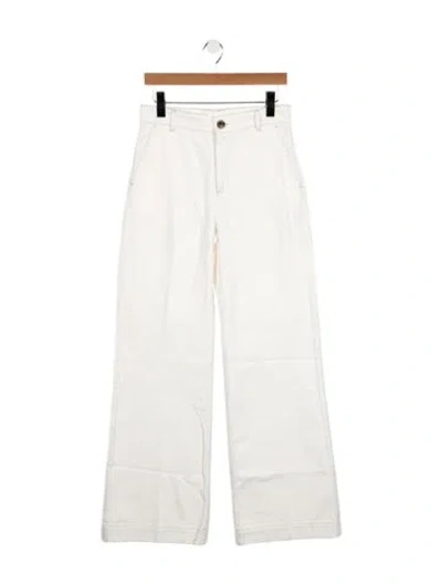 Pre-owned Soeur High-rise Wide Leg Jeans W/ Tags In White