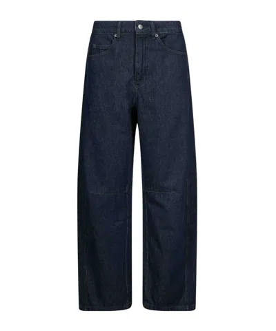 Soeur High-waisted Wide-leg Jeans In Blue