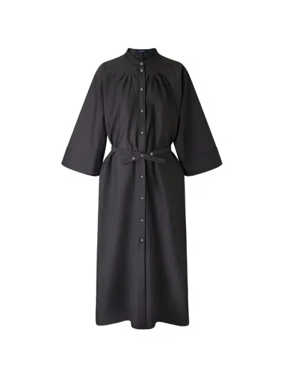 Soeur Hosta Belted Pleated-detail Midi Dress In Gray