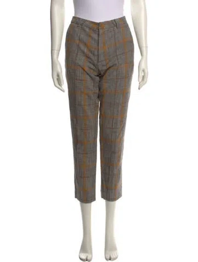 Pre-owned Soeur Houndstooth Print Skinny Leg Pants In Multi