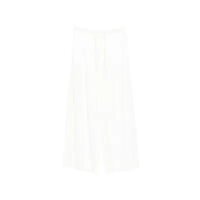 Soeur Hugues Drawstring Trousers In White