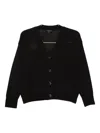 Soeur Idem Button-front V-neck Cardigan In Black