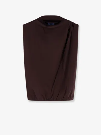 Soeur Idris Organic Cotton Top In Brown