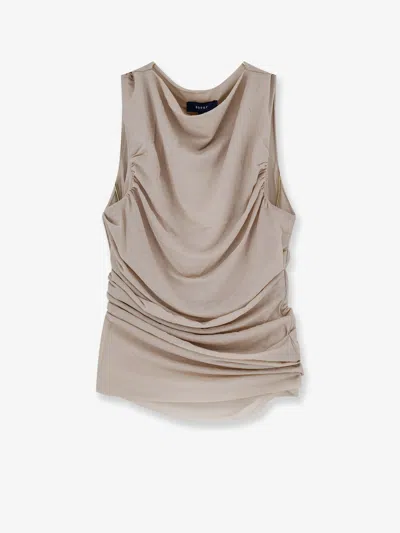 Soeur Irina Draped Top In Neutral
