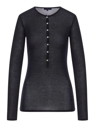 Soeur Isabella Button Cotton Cardigan In Black