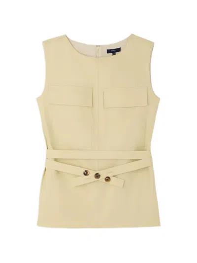 Soeur Isra Belted Top In Neutral