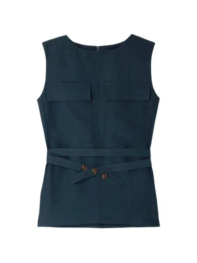 Soeur Isra Flap-pocket Sleeveless Top In Multi