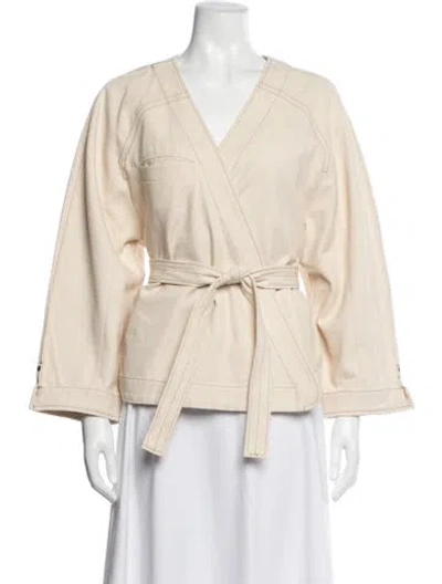 Pre-owned Soeur Jacket In Neutrals