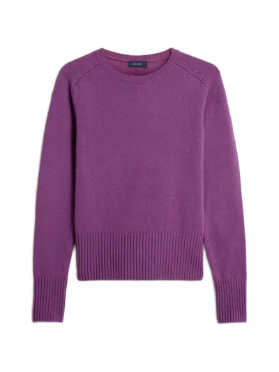 Soeur Jamie Ribbed-trim Sweater In Purple