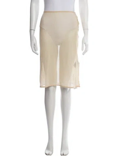 Pre-owned Soeur Janett Midi Length Skirt In Neutrals