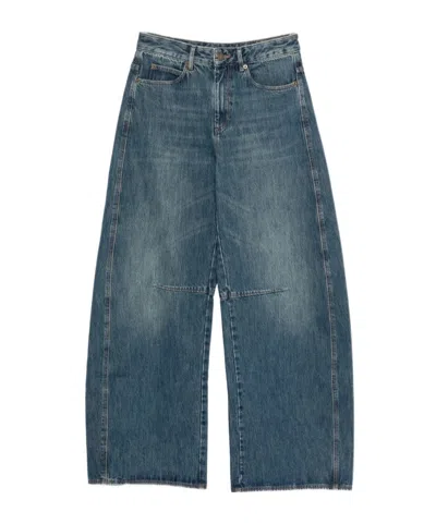 Soeur Jeans With Belt Loops In Blue