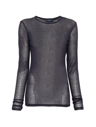 Soeur Jia Long-sleeve Top In Black