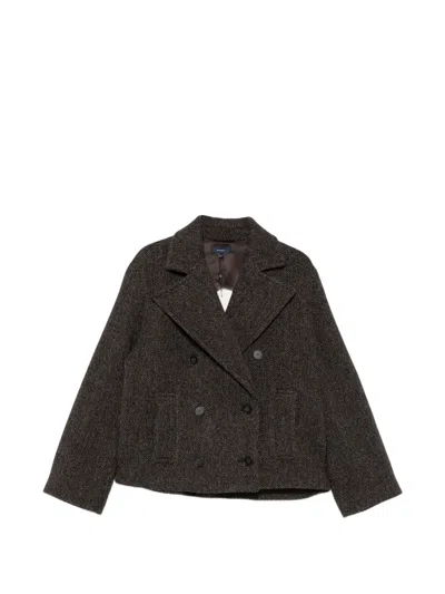 Soeur Joseph Double-breasted Jacket In Brown