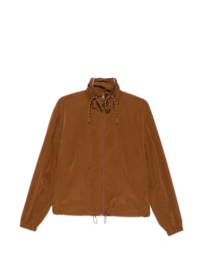 Soeur Jura Hooded Track Jacket In Brown
