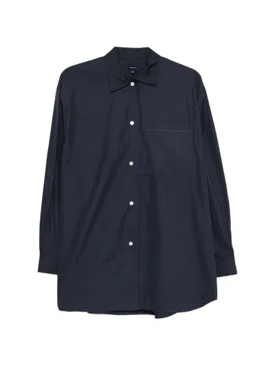 Soeur Kita Long-sleeve Button-down Shirt In Blue