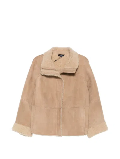 Soeur Kleber Leather Jacket In Brown