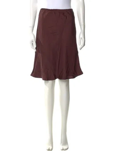 Pre-owned Soeur Knee-length Skirt In Burgundy