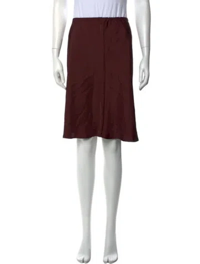 Pre-owned Soeur Knee-length Skirt In Burgundy