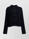 Soeur Knit Cardigan With Mock Neck And Long Sleeves In Black