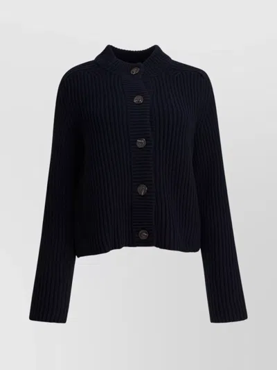 SOEUR KNIT CARDIGAN WITH MOCK NECK AND LONG SLEEVES