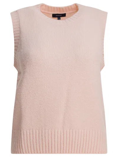 Soeur Round-neck Knitwear Top In Pink