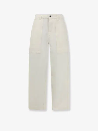 Soeur Kurt Organic Cotton Trousers In White