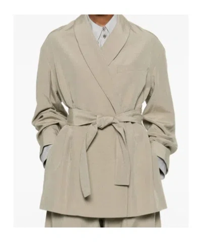 Soeur Lace-up Jacket In Brown