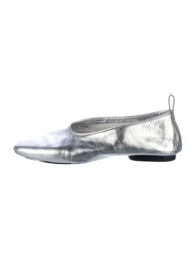 Pre-owned Soeur Leather Ballet Flats In Silver