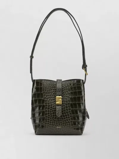 Soeur Leather Bello Small Shoulder Bag In Green