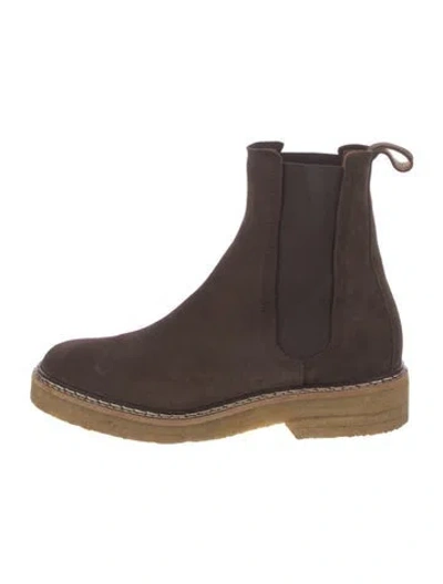 Pre-owned Soeur Leather Chelsea Boots In Brown