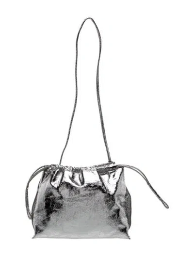 Pre-owned Soeur Leather Clutch In Metallic/silver
