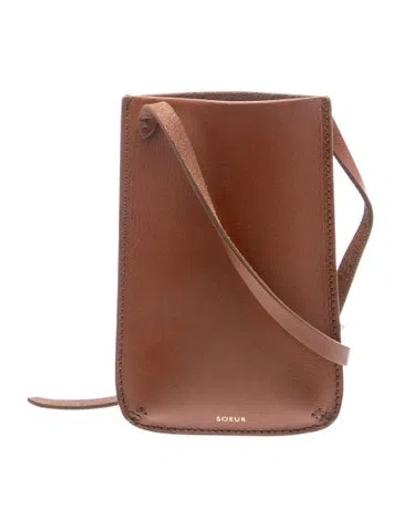 Pre-owned Soeur Leather Crossbody Bag In Brown
