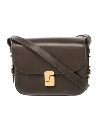 Pre-owned Soeur Leather Crossbody Bag In Gray