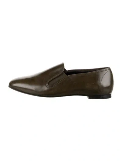 Pre-owned Soeur Leather Loafers In Green