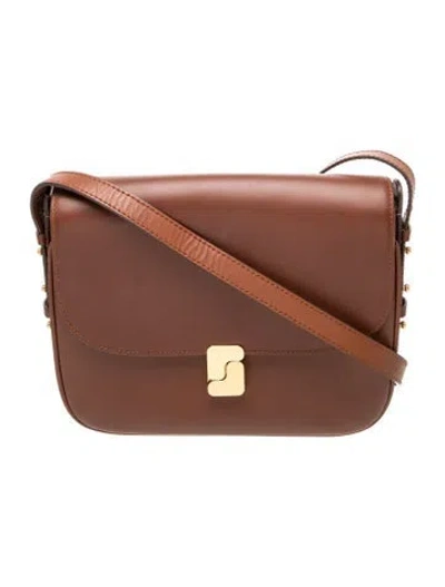 Pre-owned Soeur Leather Messenger Bag In Brown