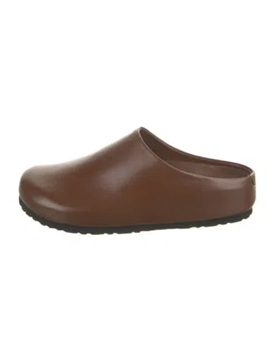 Pre-owned Soeur Leather Mules In Brown