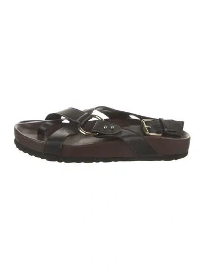 Pre-owned Soeur Leather Sandals In Brown