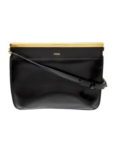 Pre-owned Soeur Leather Shoulder Bag In Black