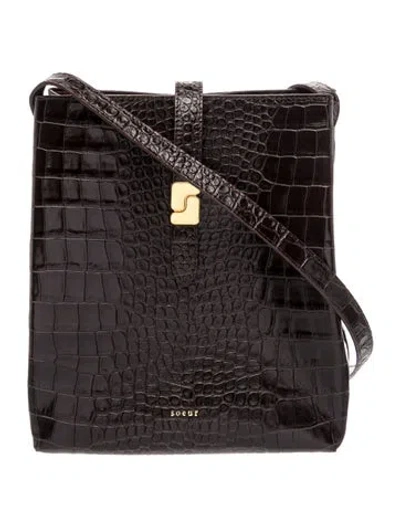 Pre-owned Soeur Leather Shoulder Bag In Brown