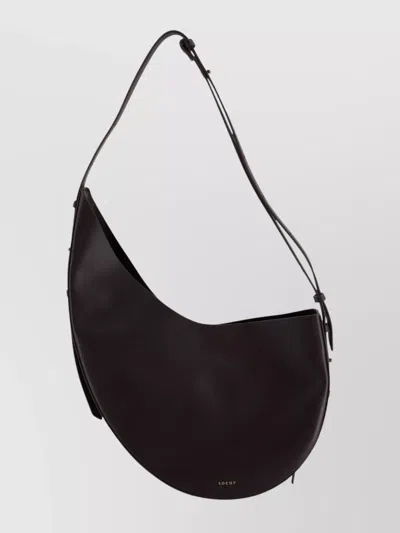 Soeur Leather Shoulder Bag Featuring Gold Accents