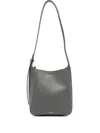 Soeur Leather Shoulder Bag In Gray