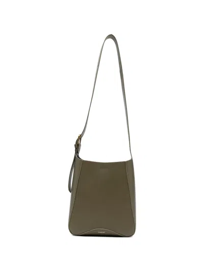 Soeur Leather Shoulder Bag In Green