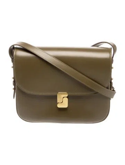 Pre-owned Soeur Leather Shoulder Bag In Green