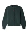 Soeur Leonard Button-front Merino-wool Cardigan In Green