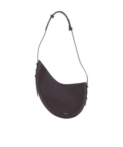 Soeur Letter Logo Handbag In Burgundy