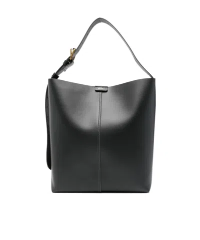 Soeur Letter Logo Shoulder Bag In Black