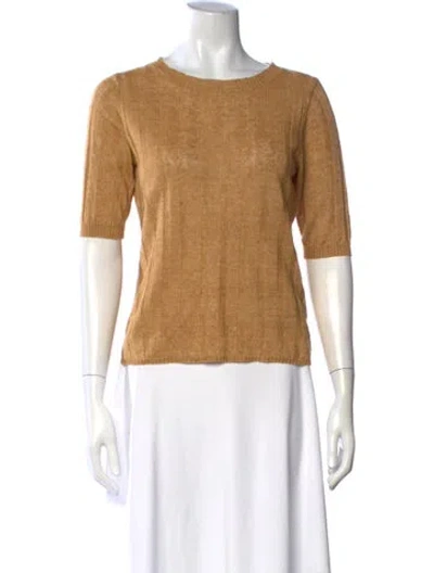 Pre-owned Soeur Linen Crew Neck Sweater In Neutrals