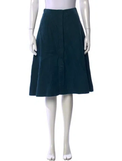 Pre-owned Soeur Linen Midi Length Skirt In Blue