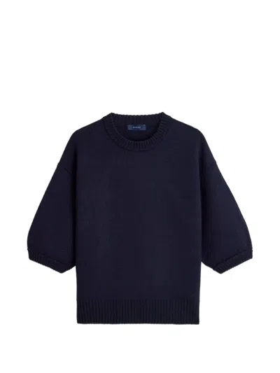 Soeur Lise Short-sleeve Sweater In Blue